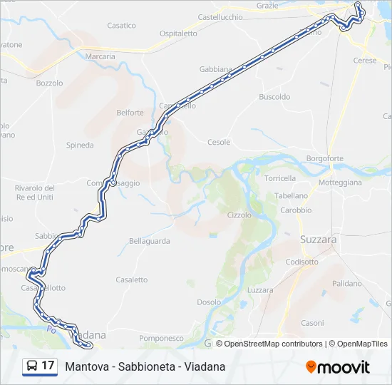 17 Bus Line Map