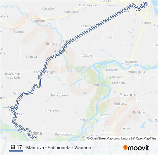17 Bus Line Map