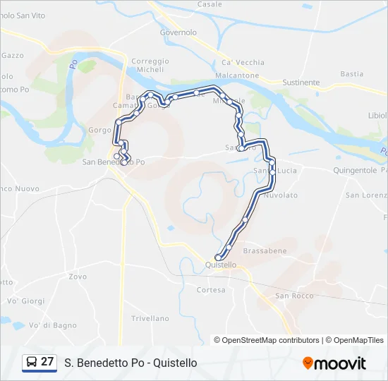 27 Bus Line Map