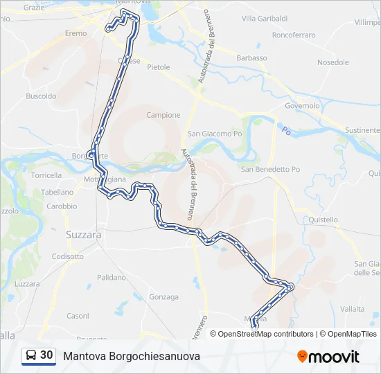 30 Bus Line Map