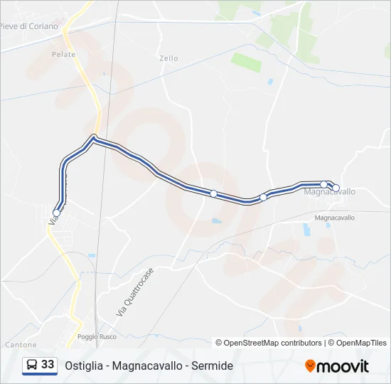 33 Bus Line Map