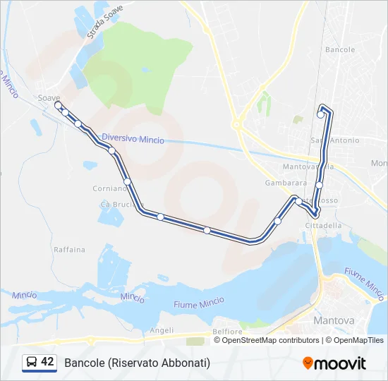 42 Bus Line Map
