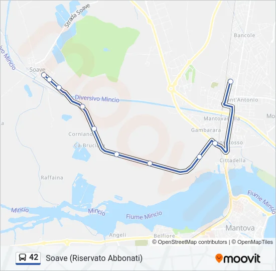 42 Bus Line Map