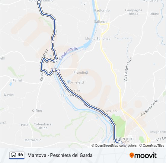 46 Route: Schedules, Stops & Maps - Ponti Sul Mincio (Updated)