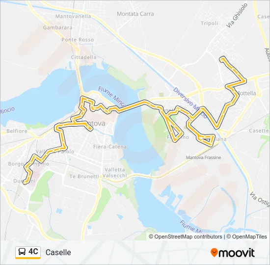 4C Bus Line Map