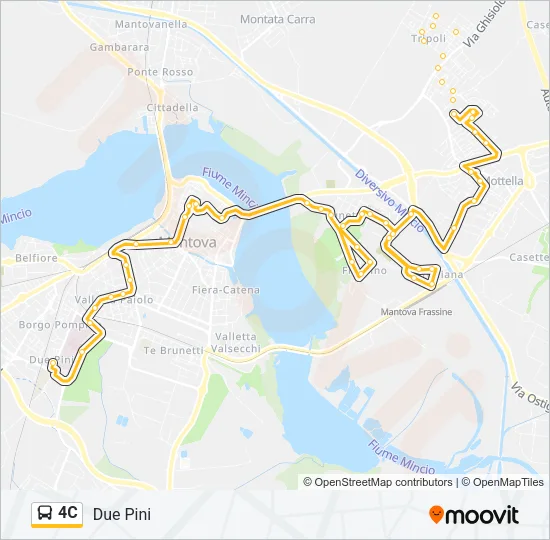 4C Bus Line Map