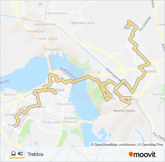 4C Bus Line Map