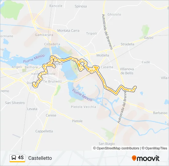 4S Bus Line Map