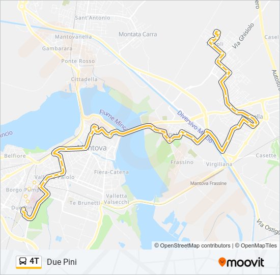 4T bus Line Map