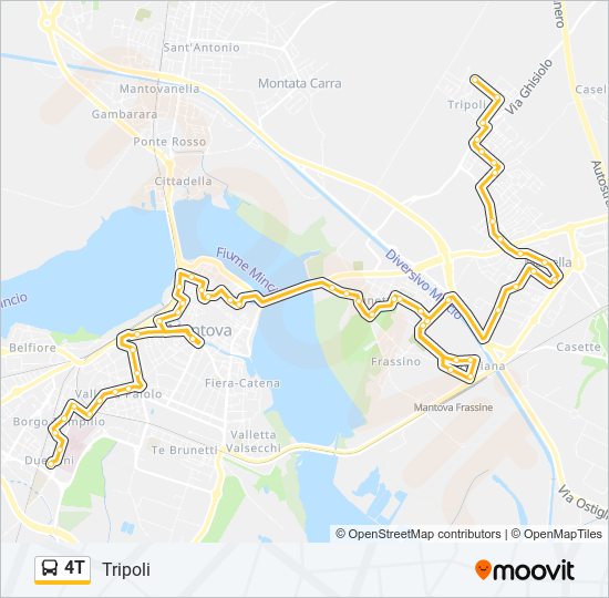 4T bus Line Map