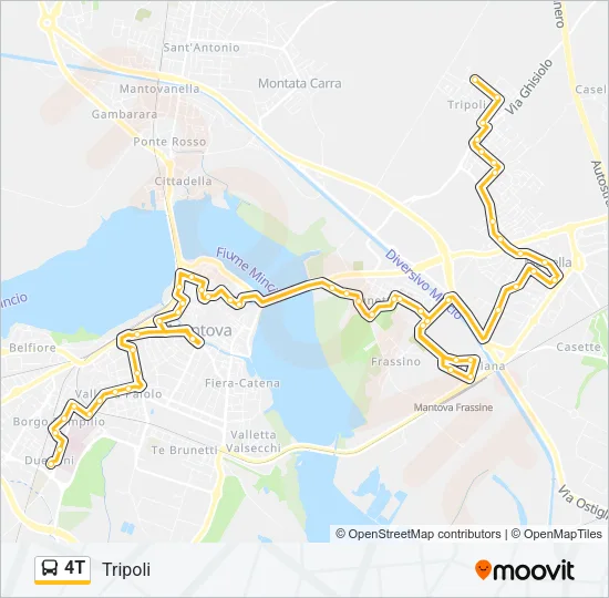 4T Bus Line Map