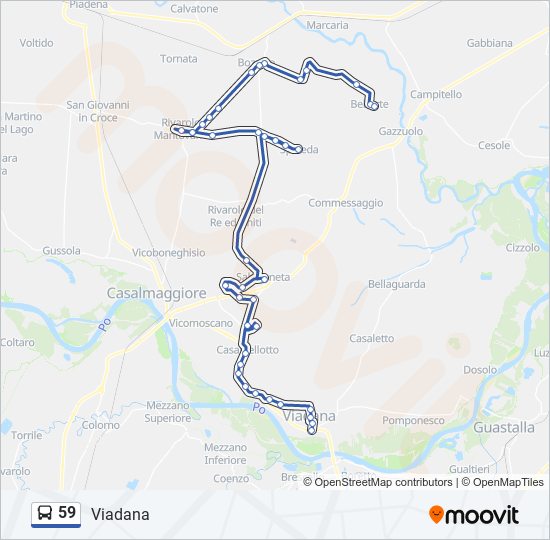 59 bus Line Map