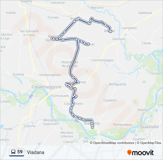 59 Bus Line Map