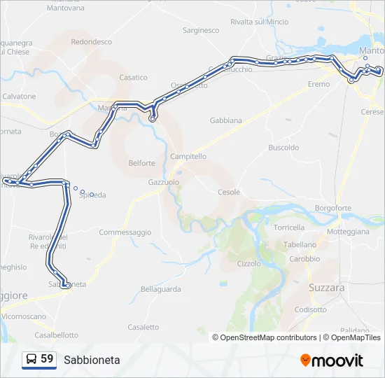 59 Bus Line Map