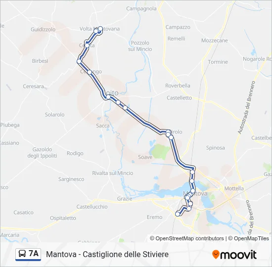 7A Route: Schedules, Stops & Maps - Volta Mantovana (Updated)