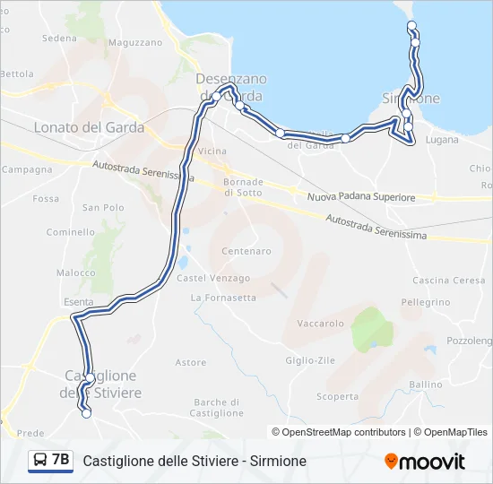 7B Bus Line Map