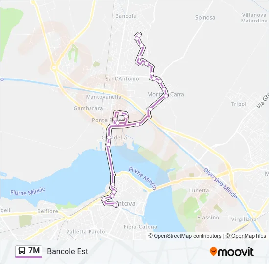 7M Bus Line Map