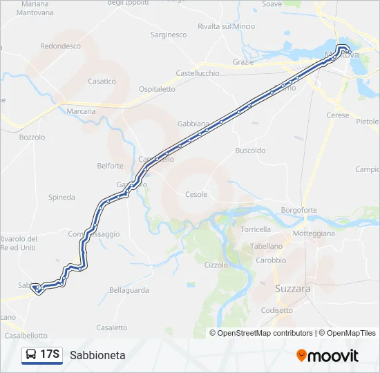 17S Bus Line Map