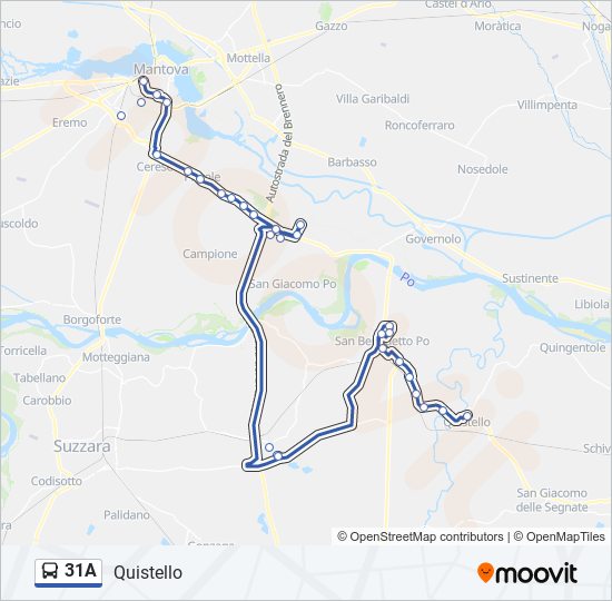 31A bus Line Map