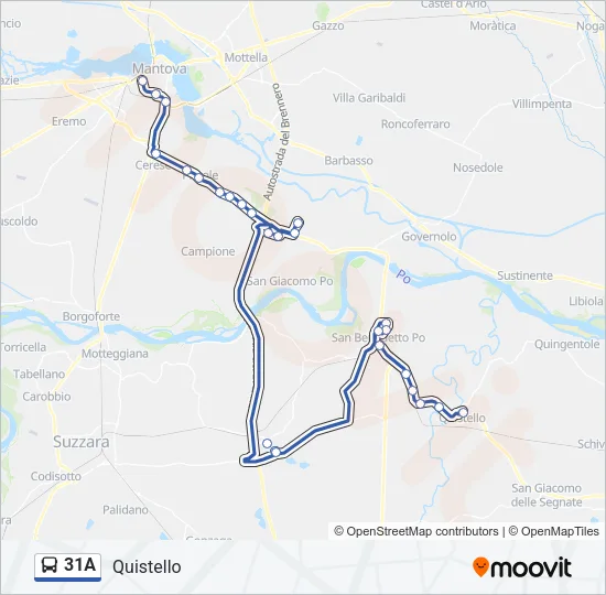 31A Bus Line Map
