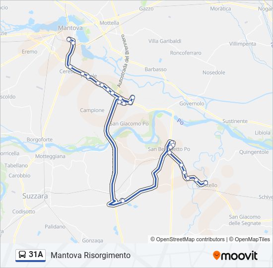 31A bus Line Map