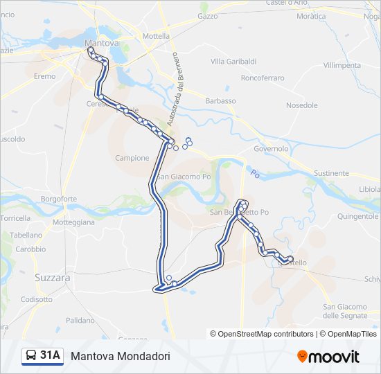 31A bus Line Map