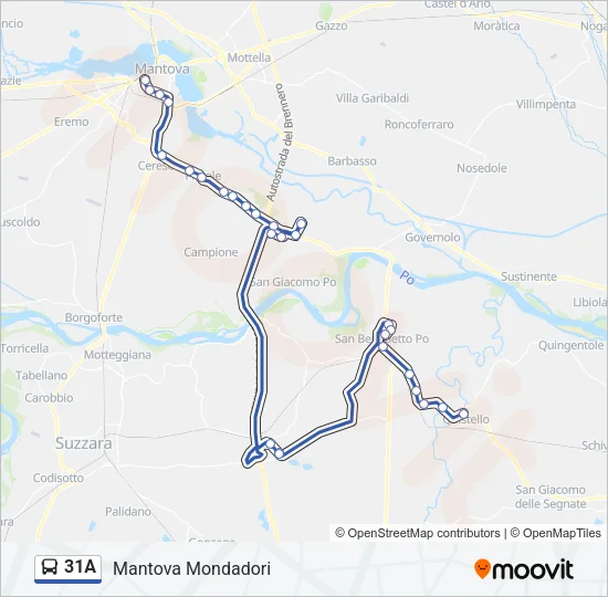 31A Bus Line Map