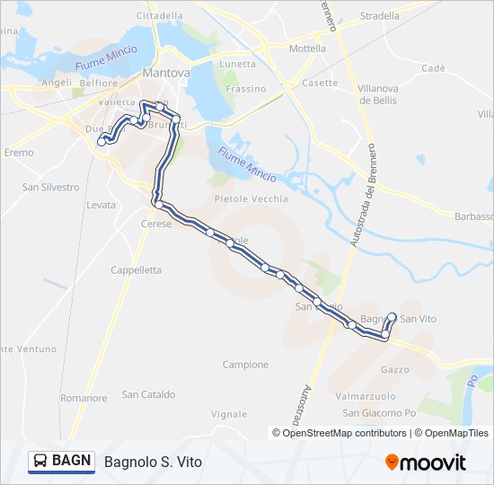 BAGN bus Line Map