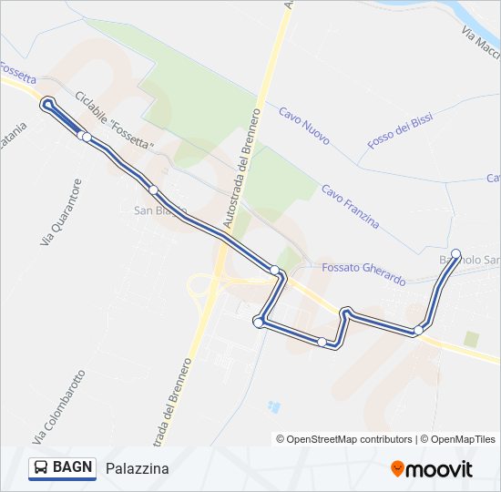 BAGN bus Line Map