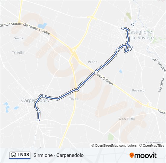 LN08 bus Line Map