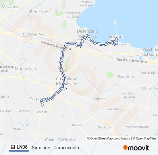 LN08 bus Line Map