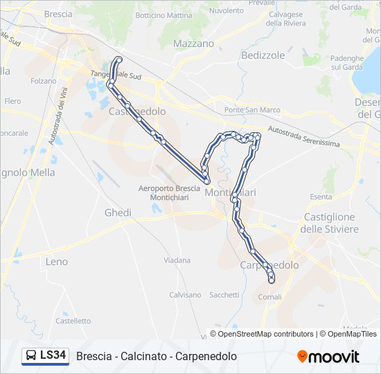 LS34 bus Line Map