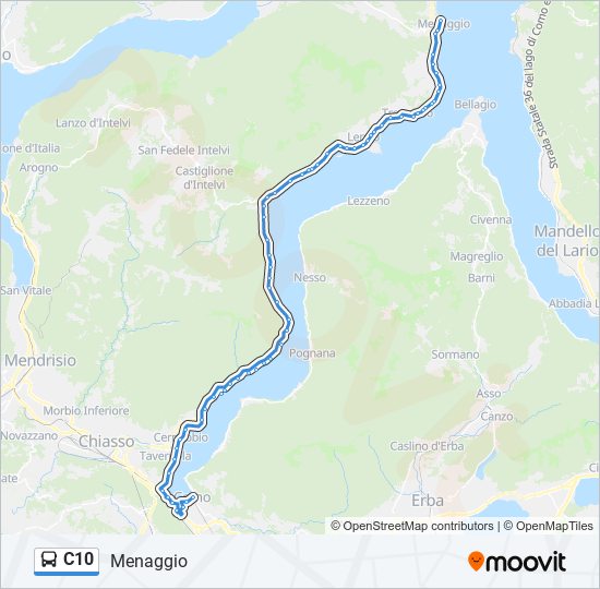 C10 bus Line Map