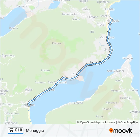 C10 Bus Line Map