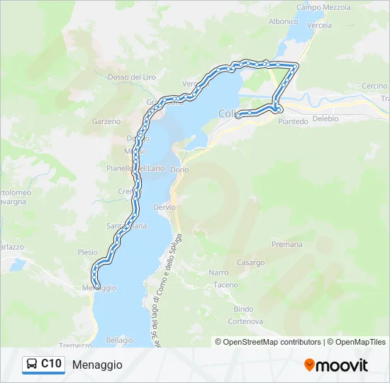 C10 Bus Line Map
