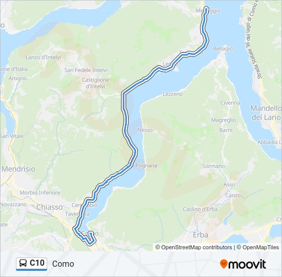 C10 bus Line Map