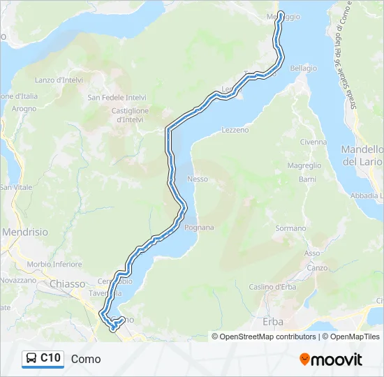 C10 Bus Line Map