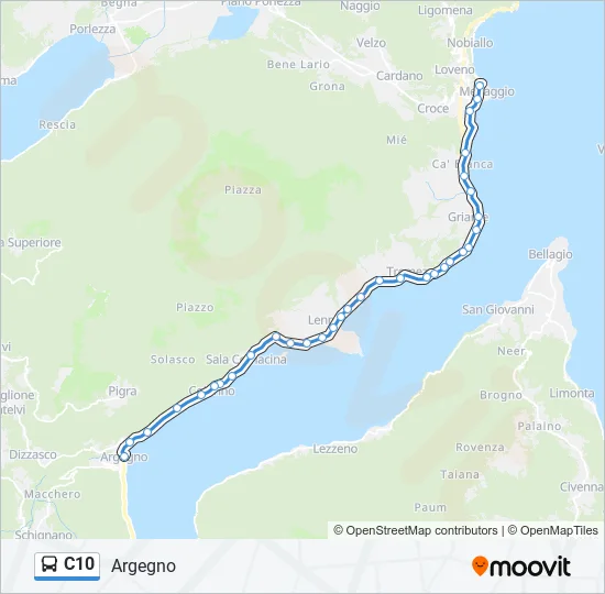 C10 Bus Line Map