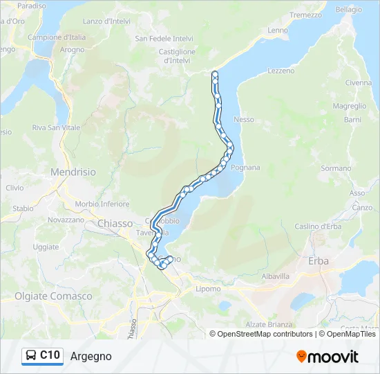 C10 Bus Line Map