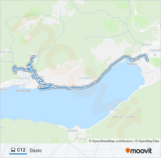 C12 bus Line Map