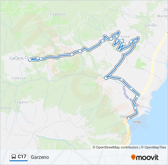 C17 bus Line Map