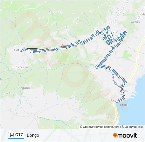 C17 Bus Line Map