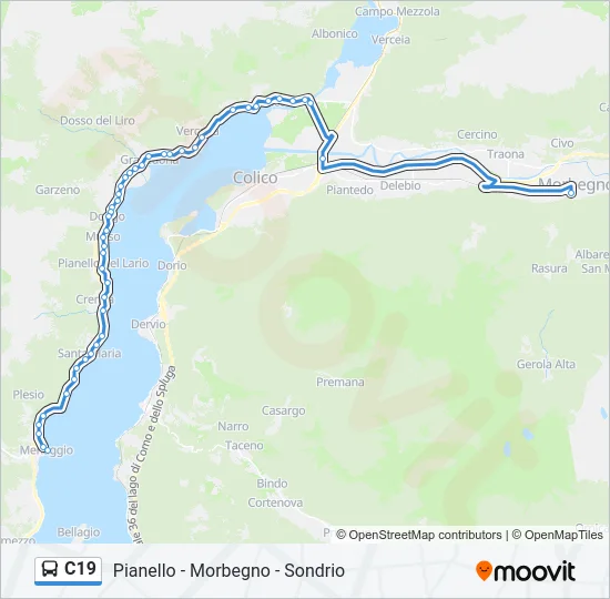 C19 Bus Line Map