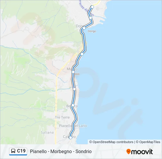 C19 Bus Line Map
