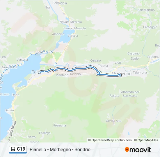 C19 Bus Line Map
