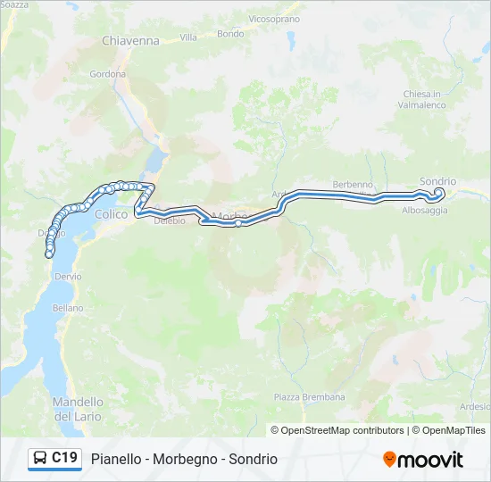 C19 Bus Line Map
