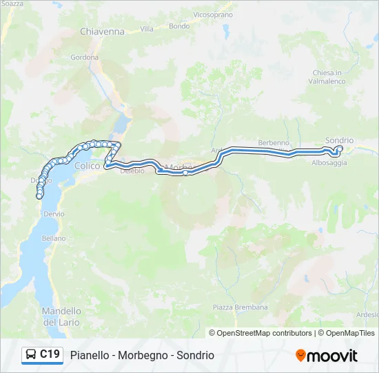 C19 Bus Line Map