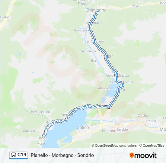 C19 Bus Line Map