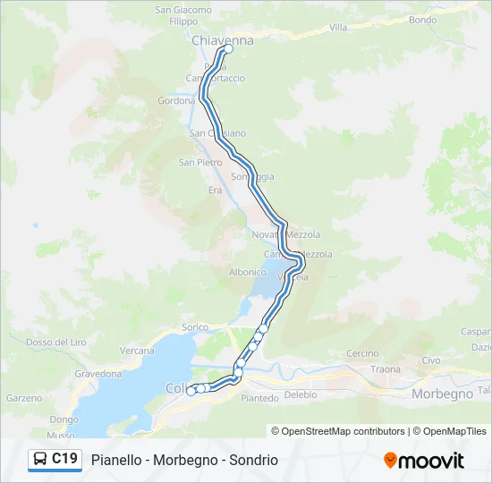 C19 Bus Line Map