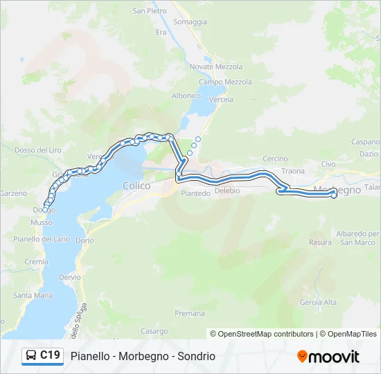 C19 Bus Line Map